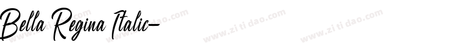 Bella Regina Italic字体转换